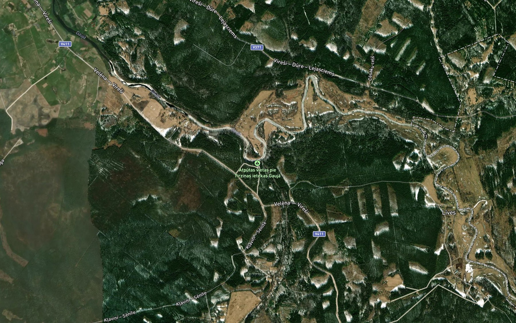 Satellite map of the Tirzina