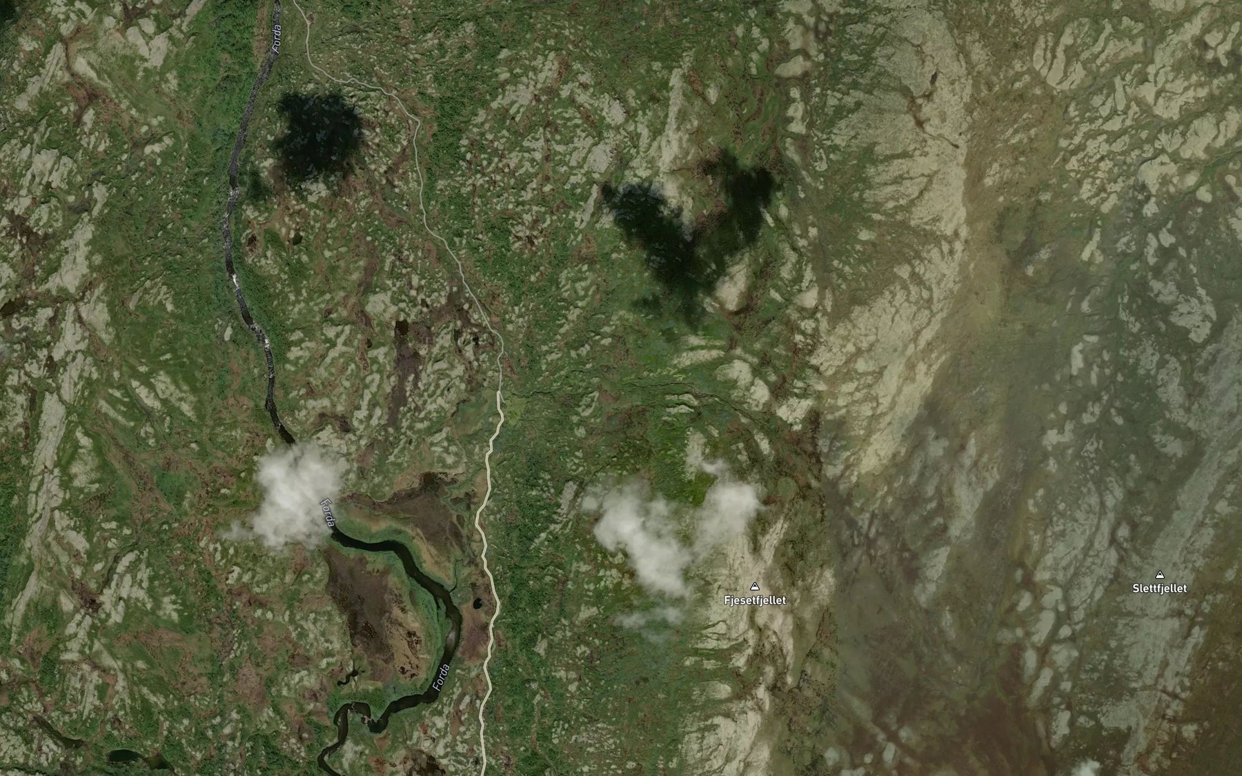 Satellite map of the Solbekken