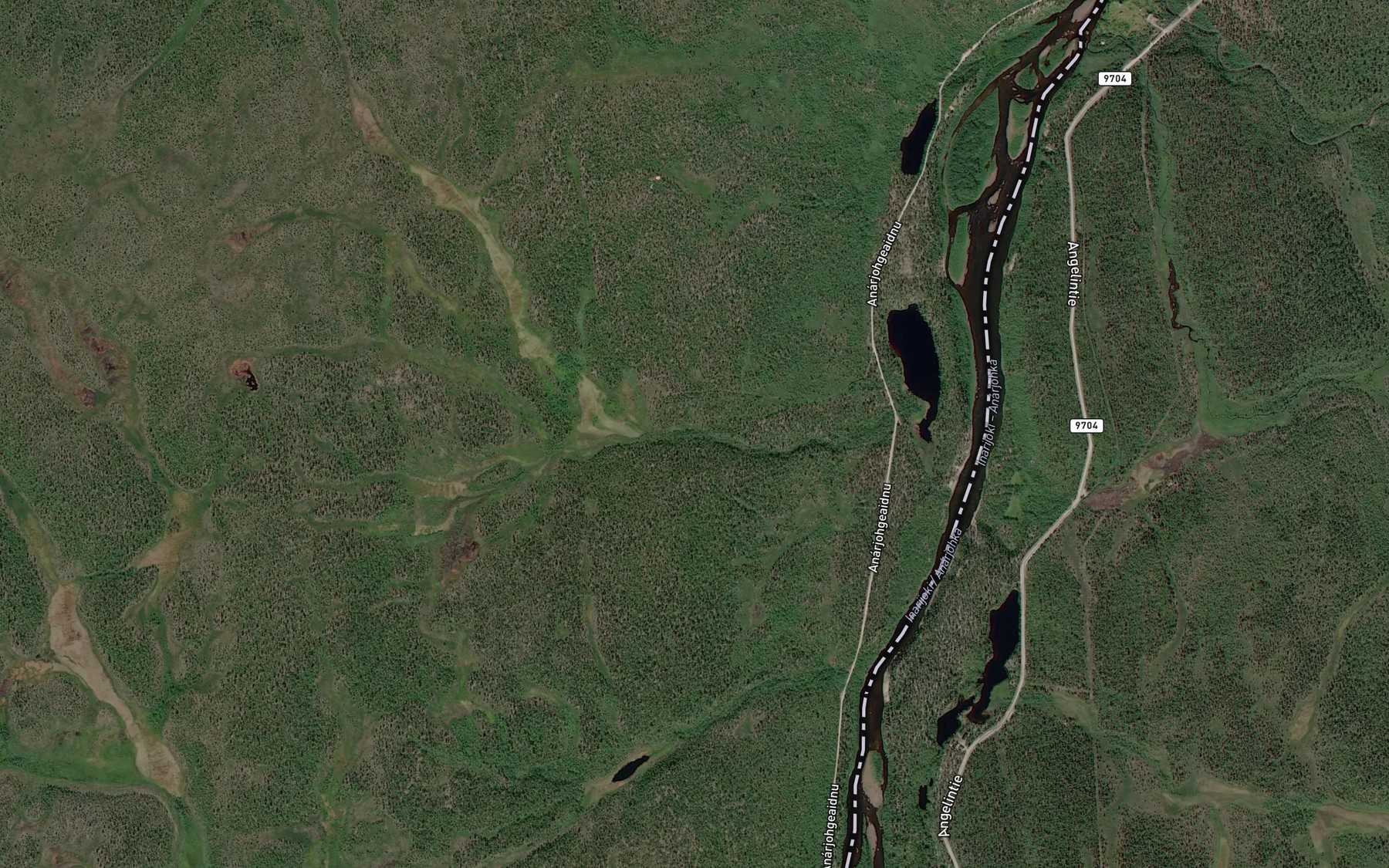 Satellite map of the Gallaja
