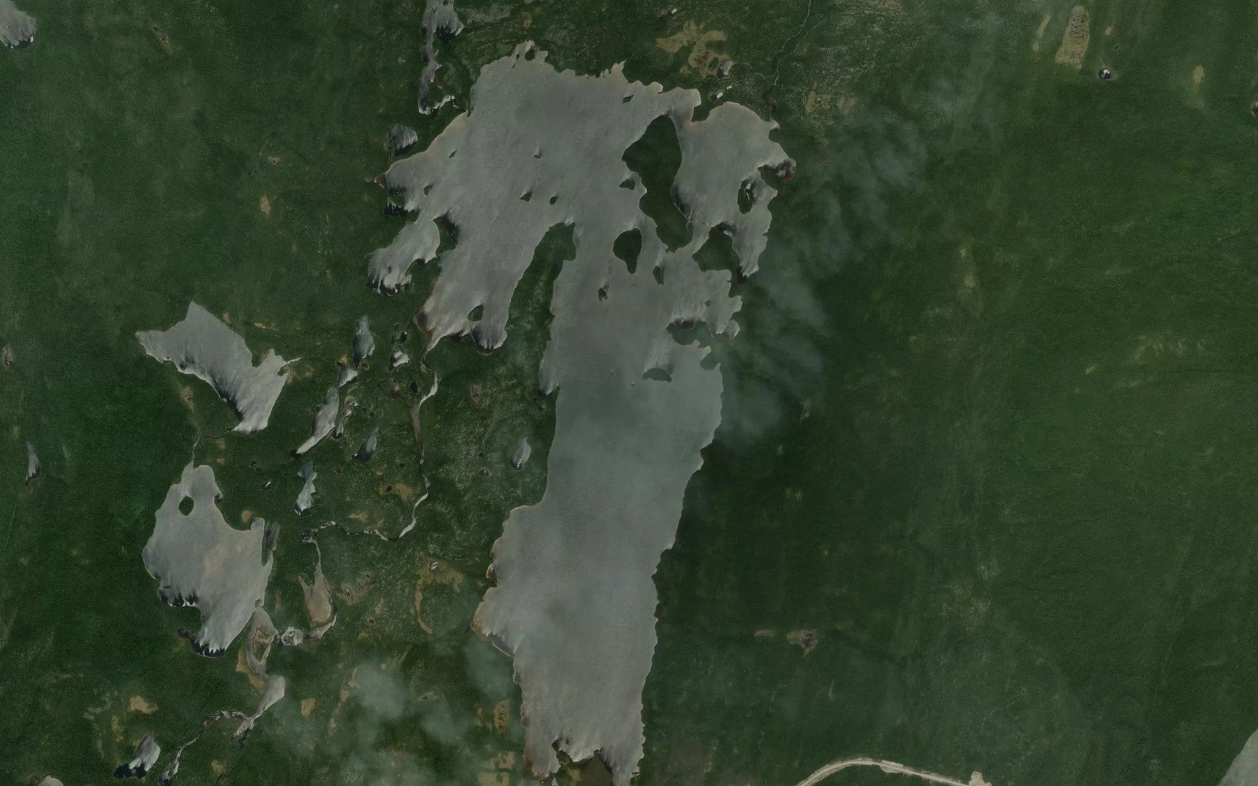 Satellite map of the Lac Blanot