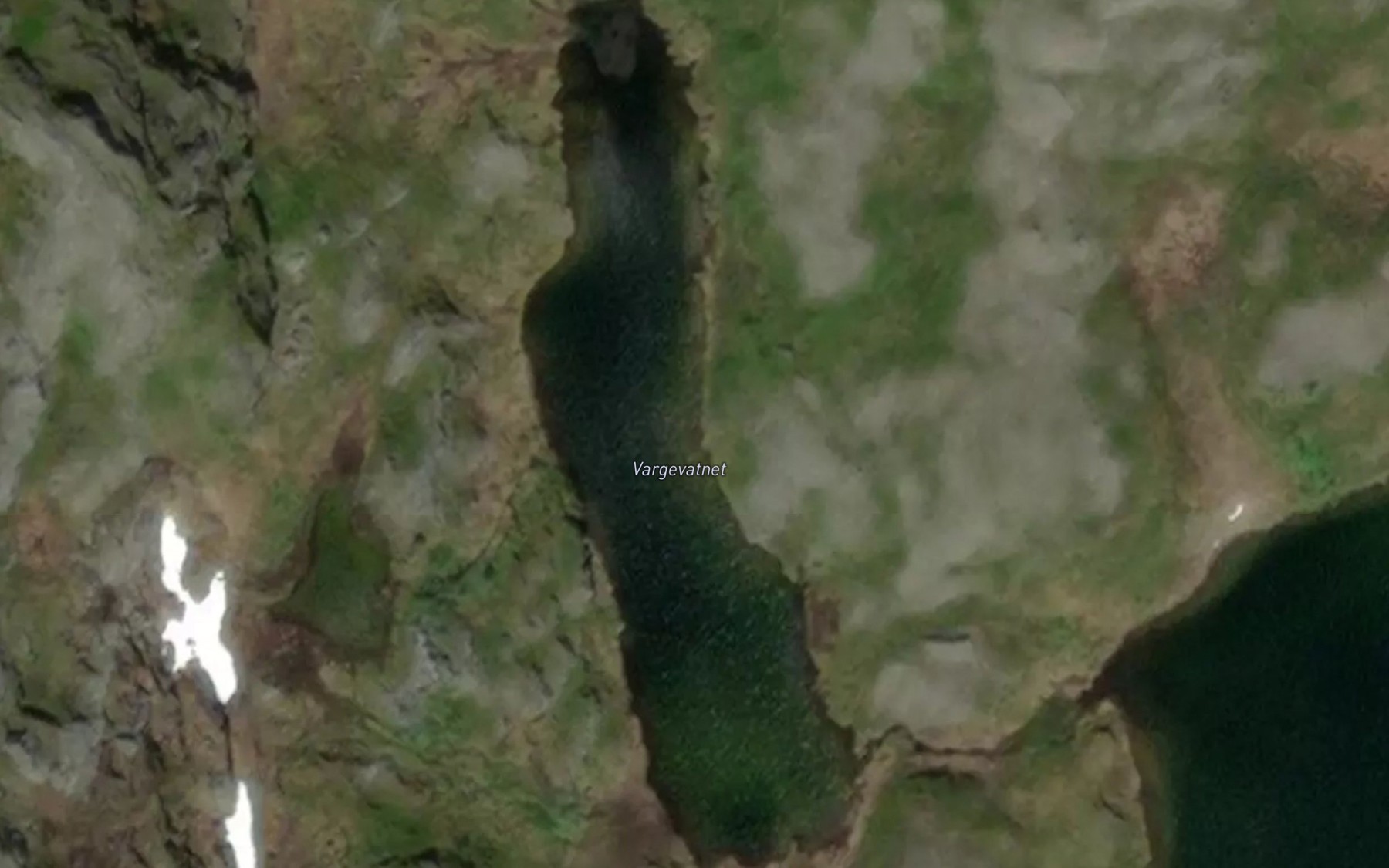 Satellite map of the Vargevatnet