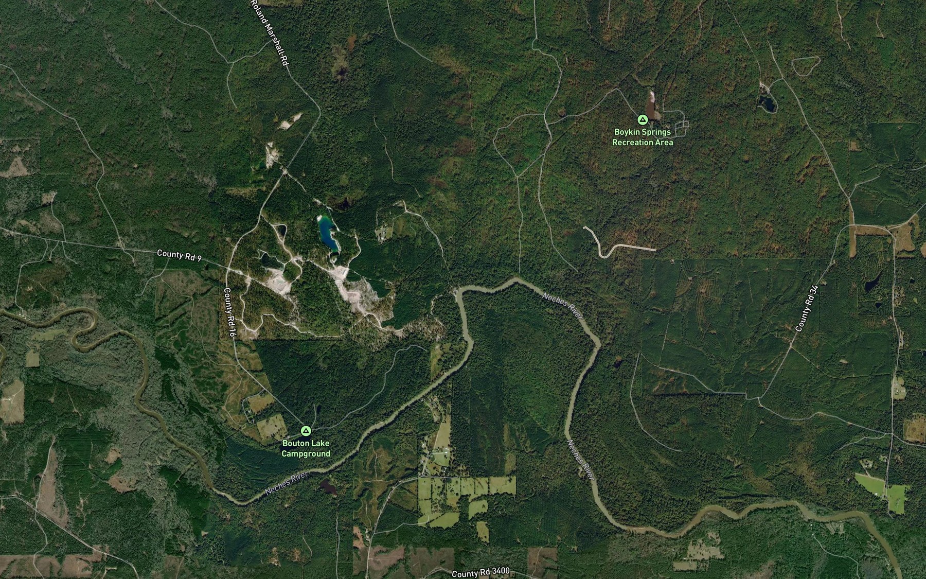 Satellite map of the Millstead Branch
