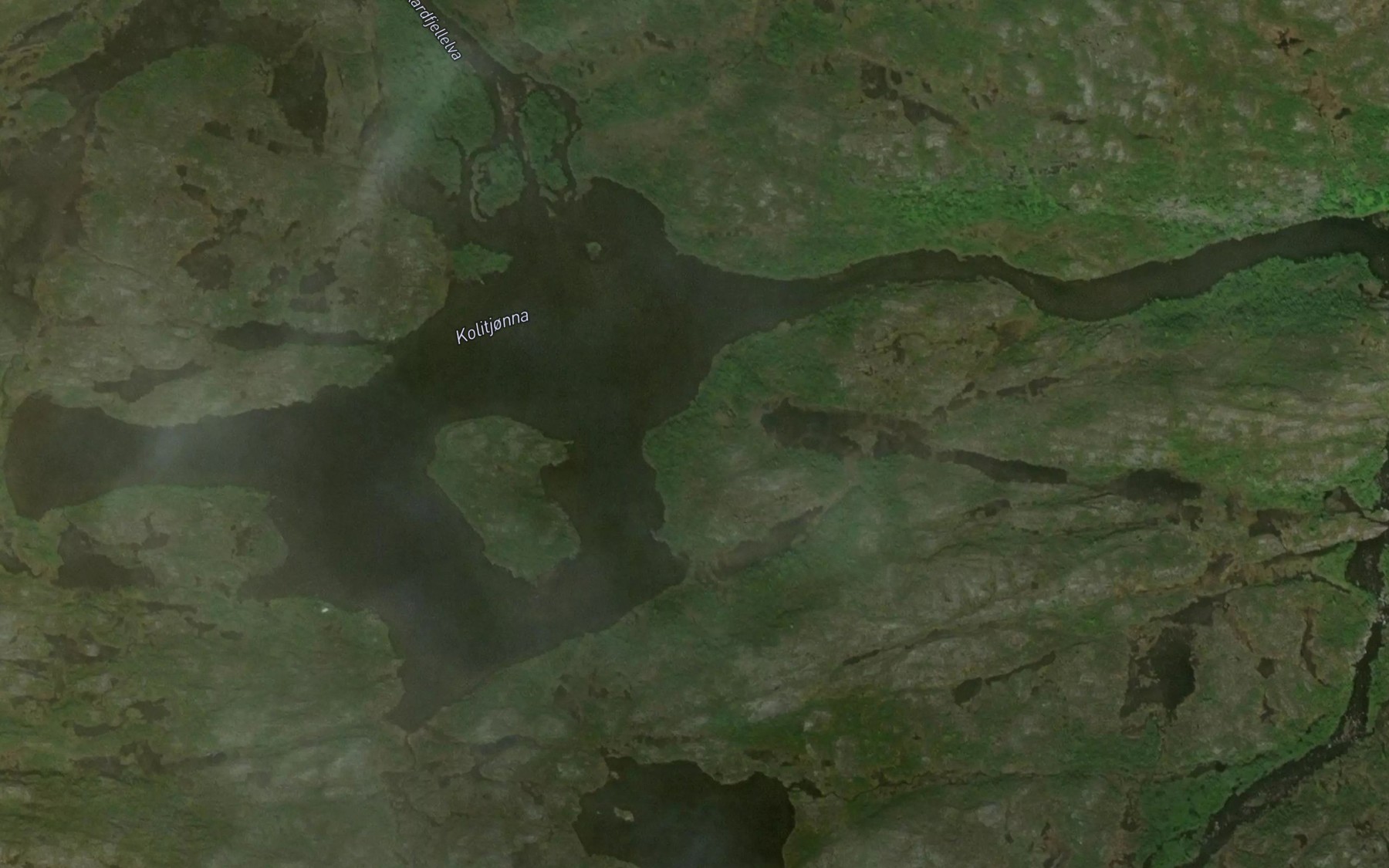 Satellite map of the Kollitjorna