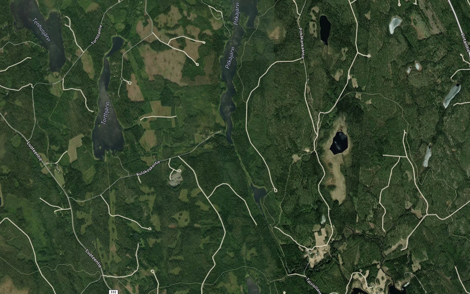 Satellite map of the Kuttusalmi