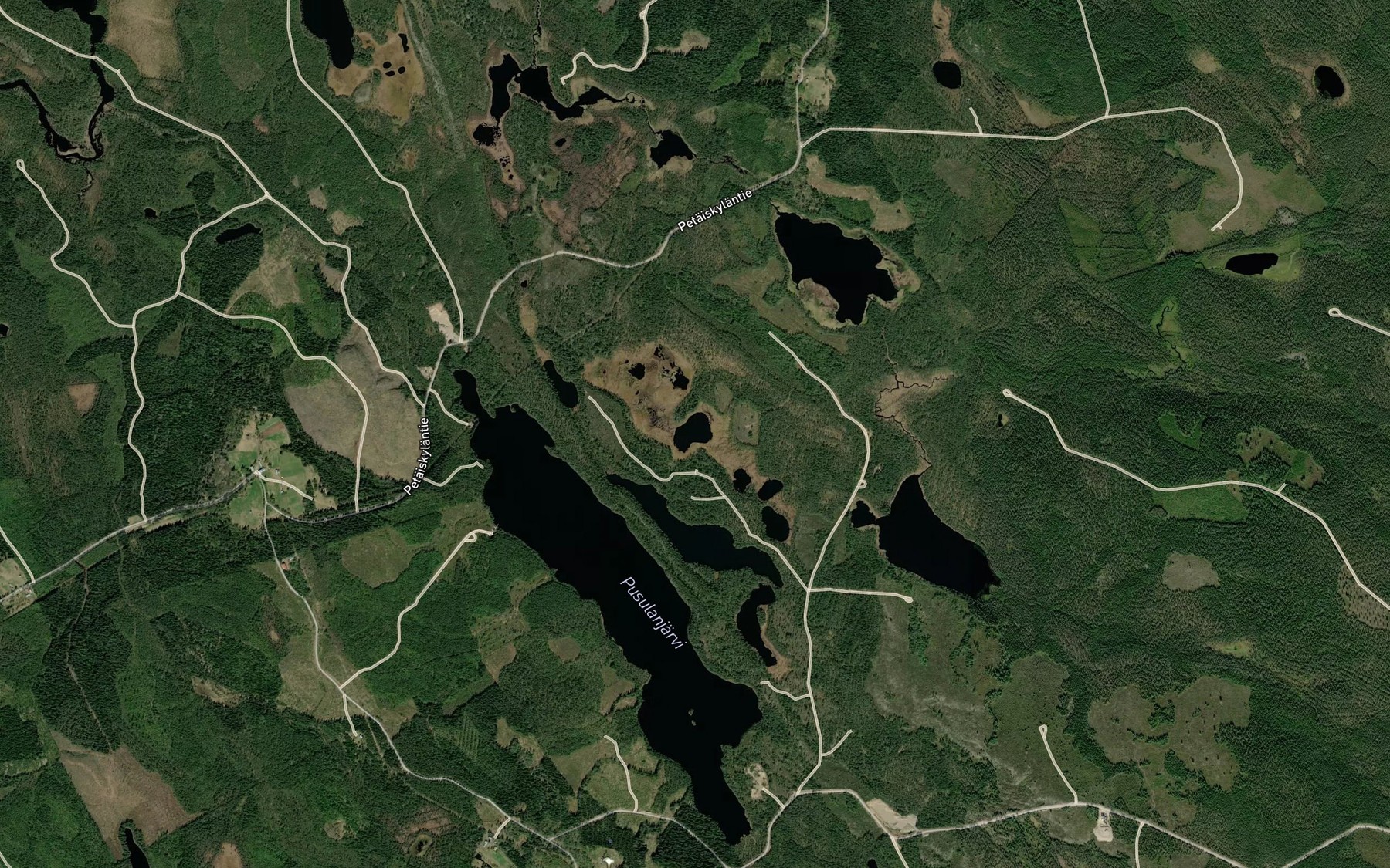 Satellite map of the Lummelampi