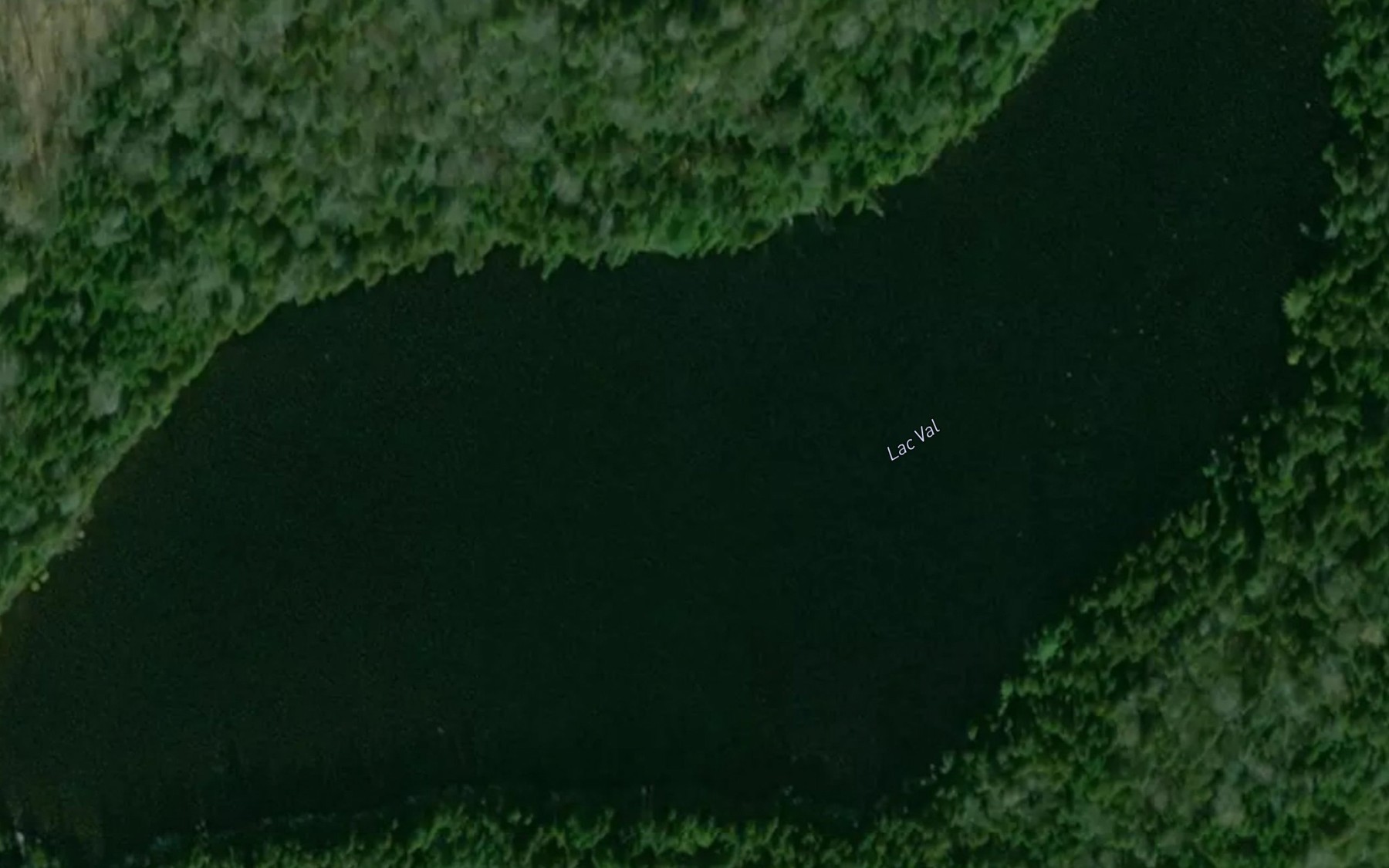 Satellite map of the Lac Val