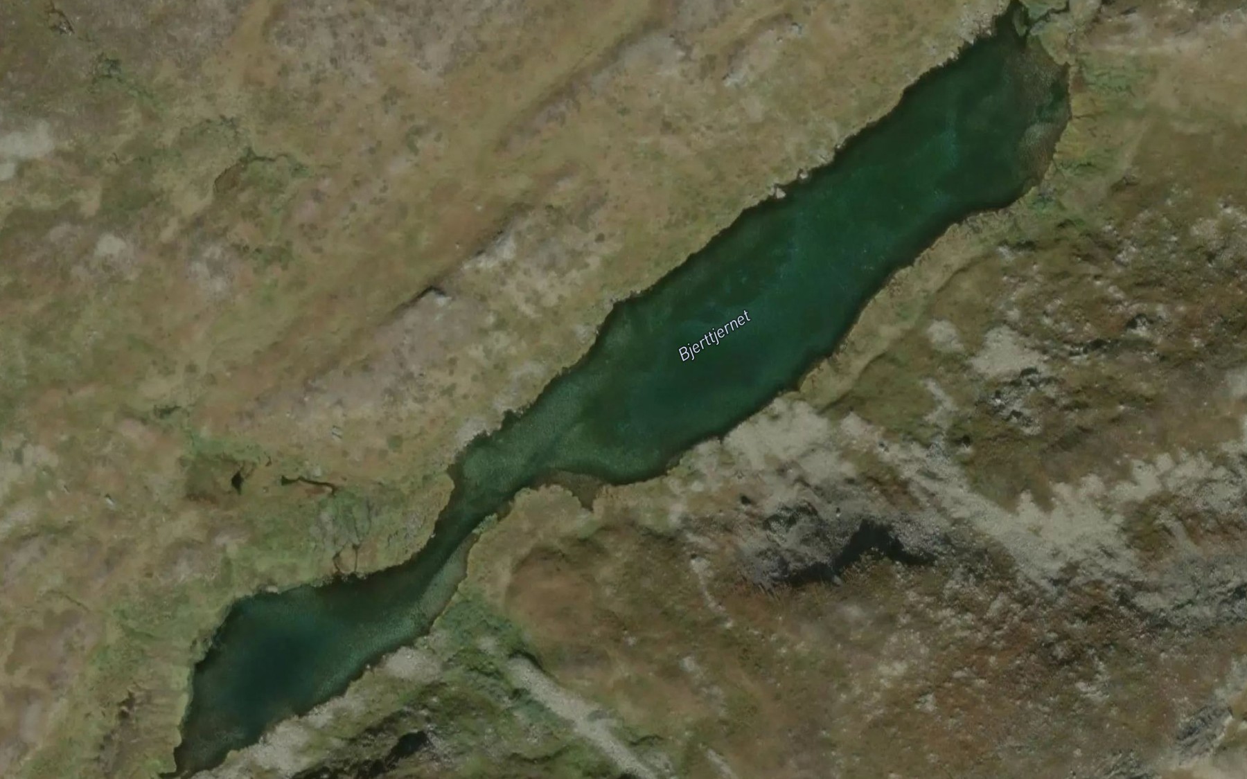 Satellite map of the Bjerttjernet