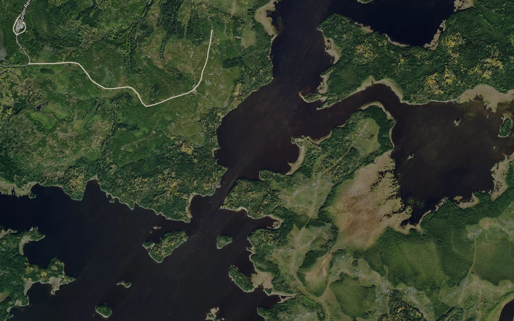 Satellite map of the Root River
