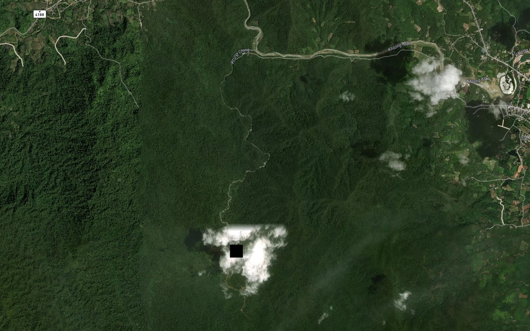 Satellite map of the Nam Tok Krung Ching