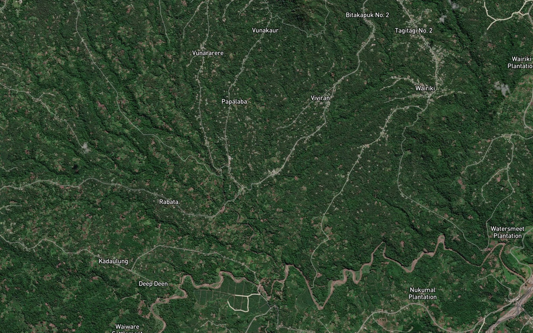 Satellite map of the Taraban Creek