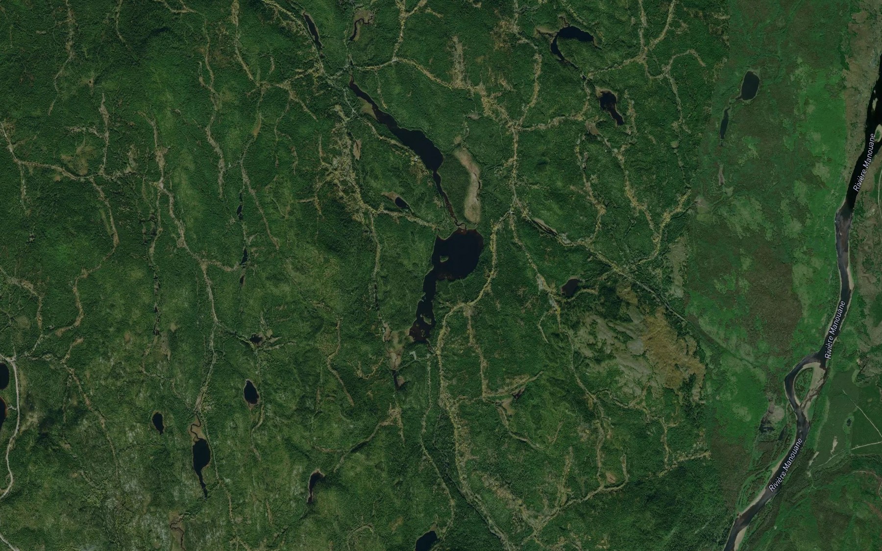 Satellite map of the Lac Noir
