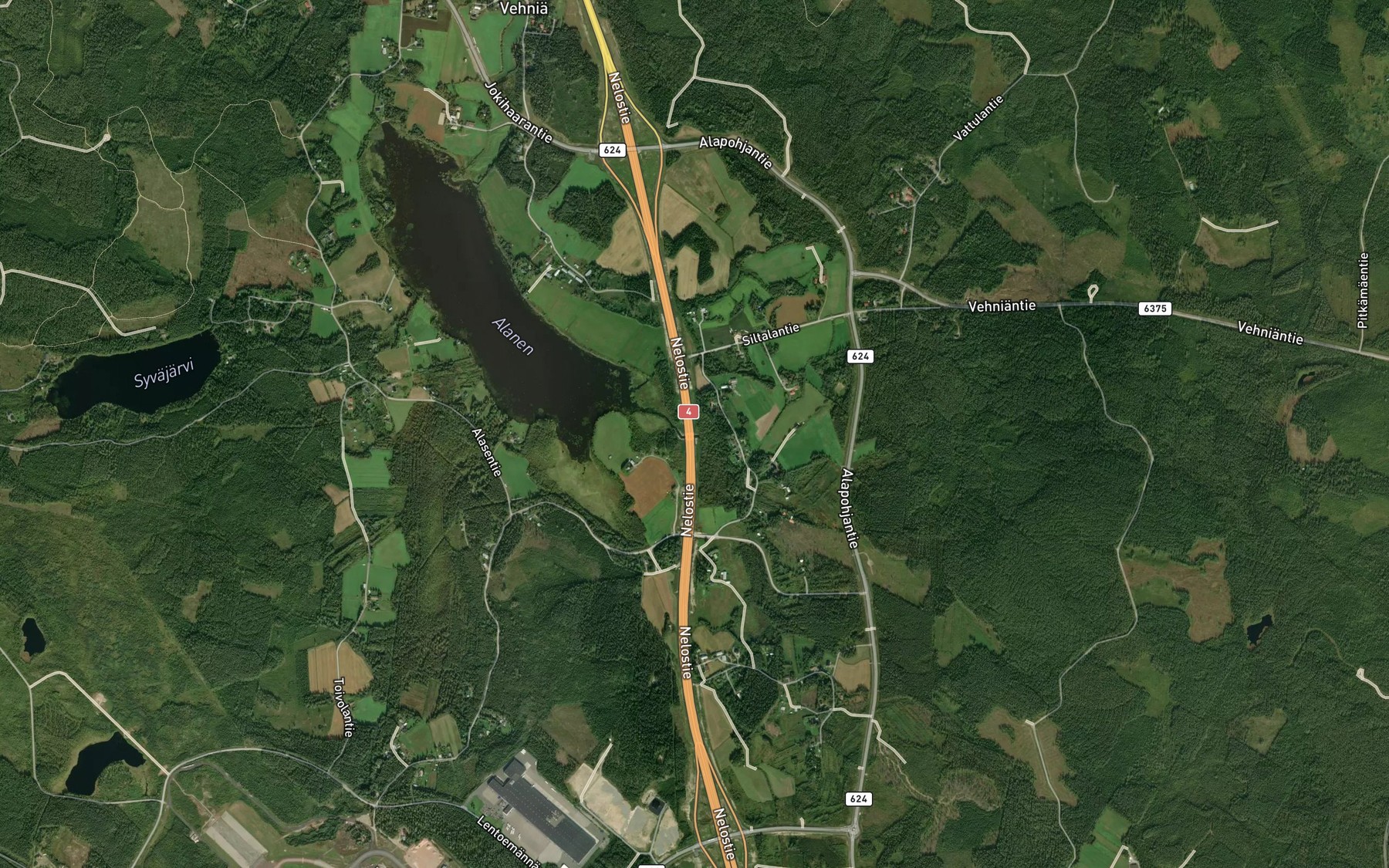 Satellite map of the Savisillanpuro