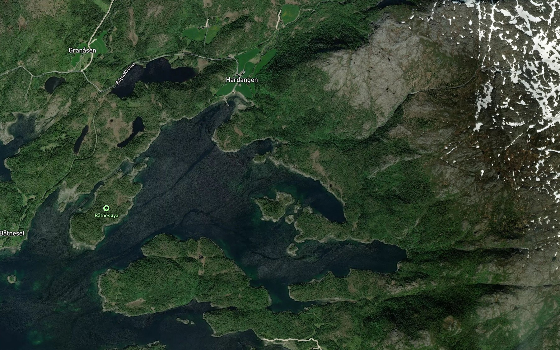 Satellite map of the Nebbengbukta