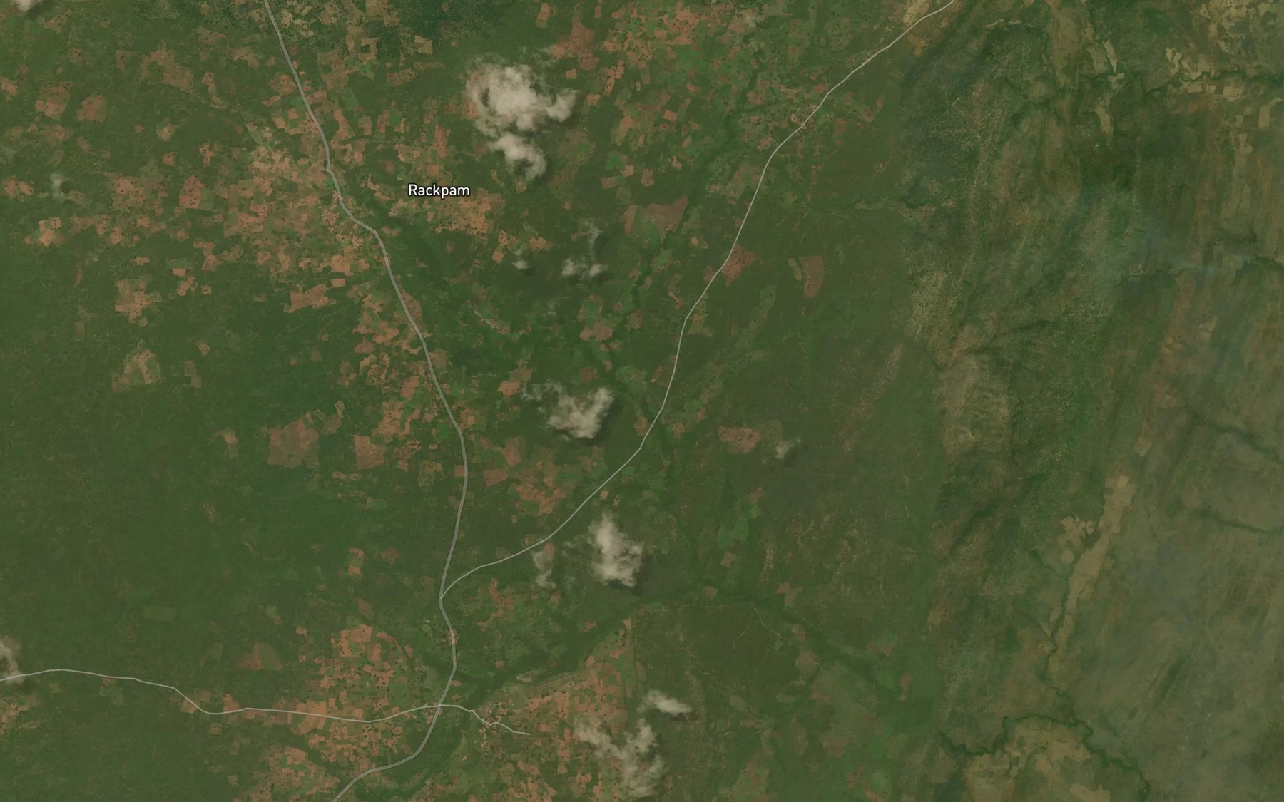 Satellite map of the GiniStream