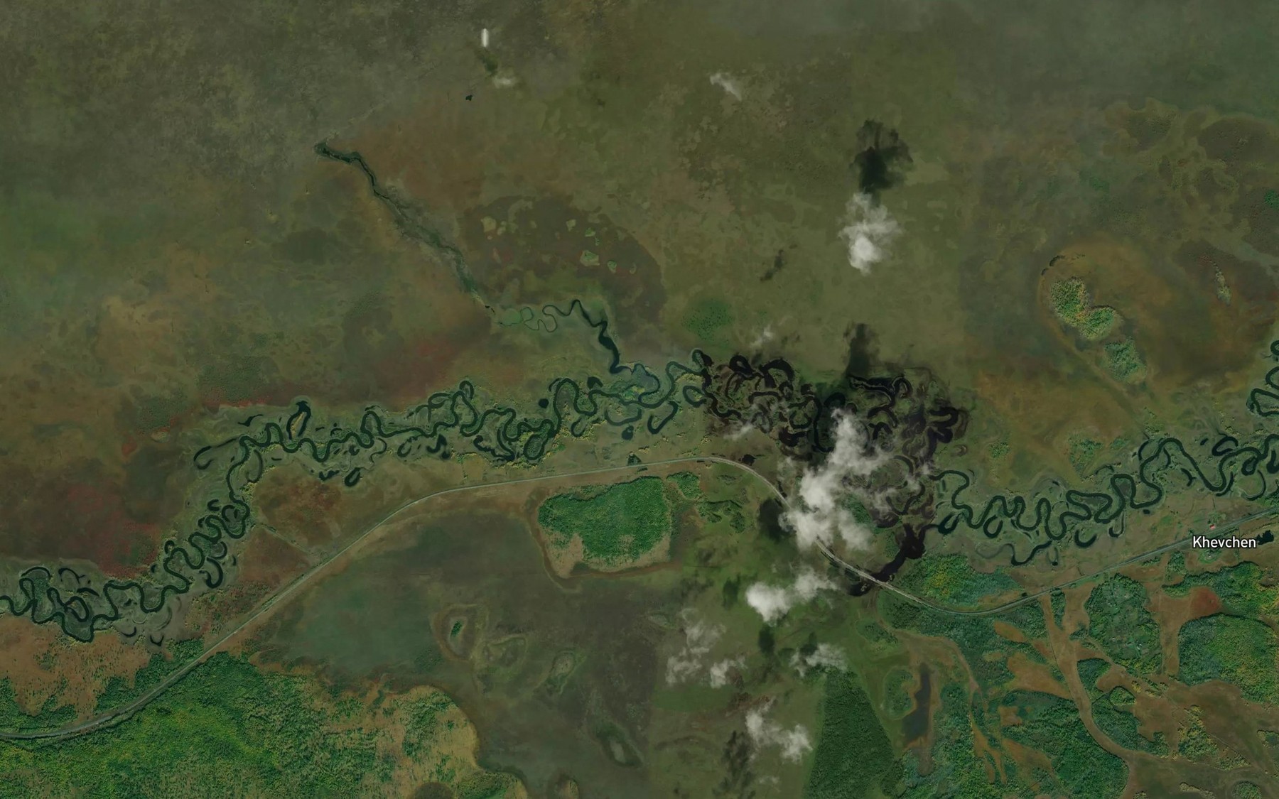 Satellite map of the Zaliv Orlinyy