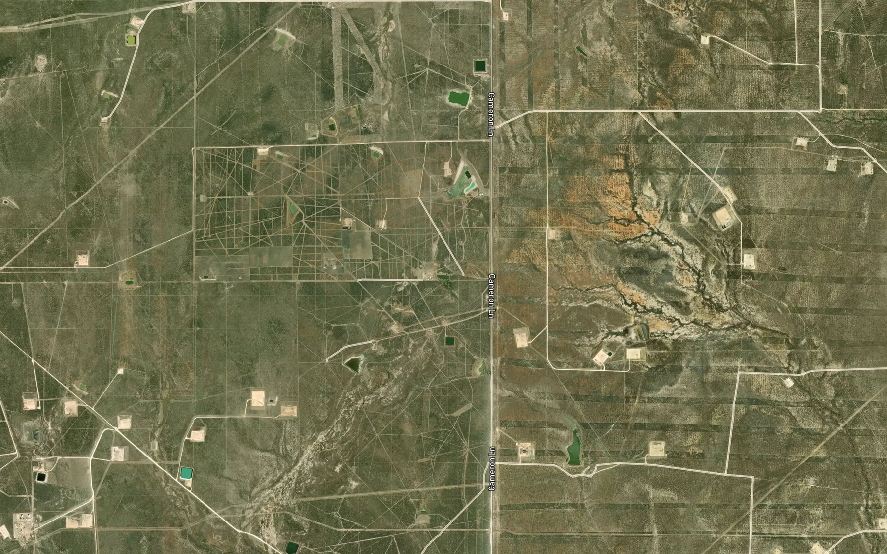 Satellite map of the Tanque Escondido