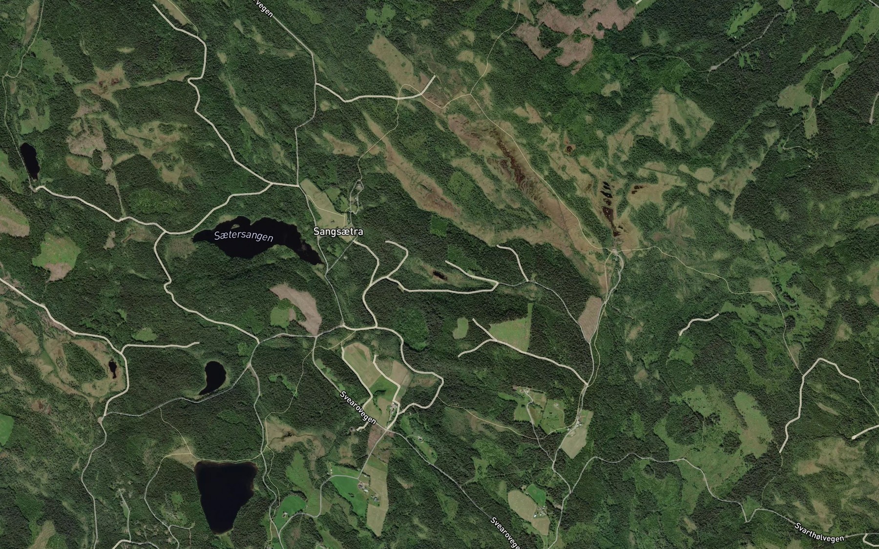 Satellite map of the Hogahaugpullen