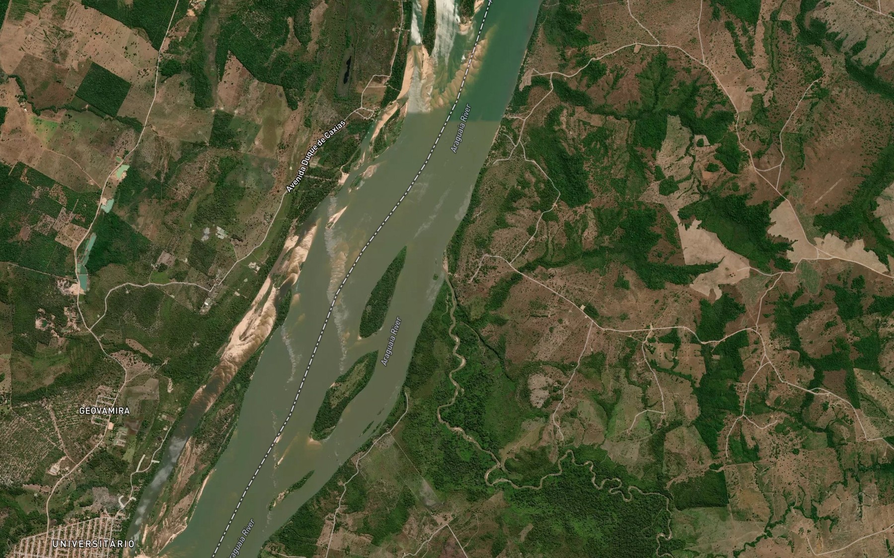 Satellite map of the Rio Mato da Banana