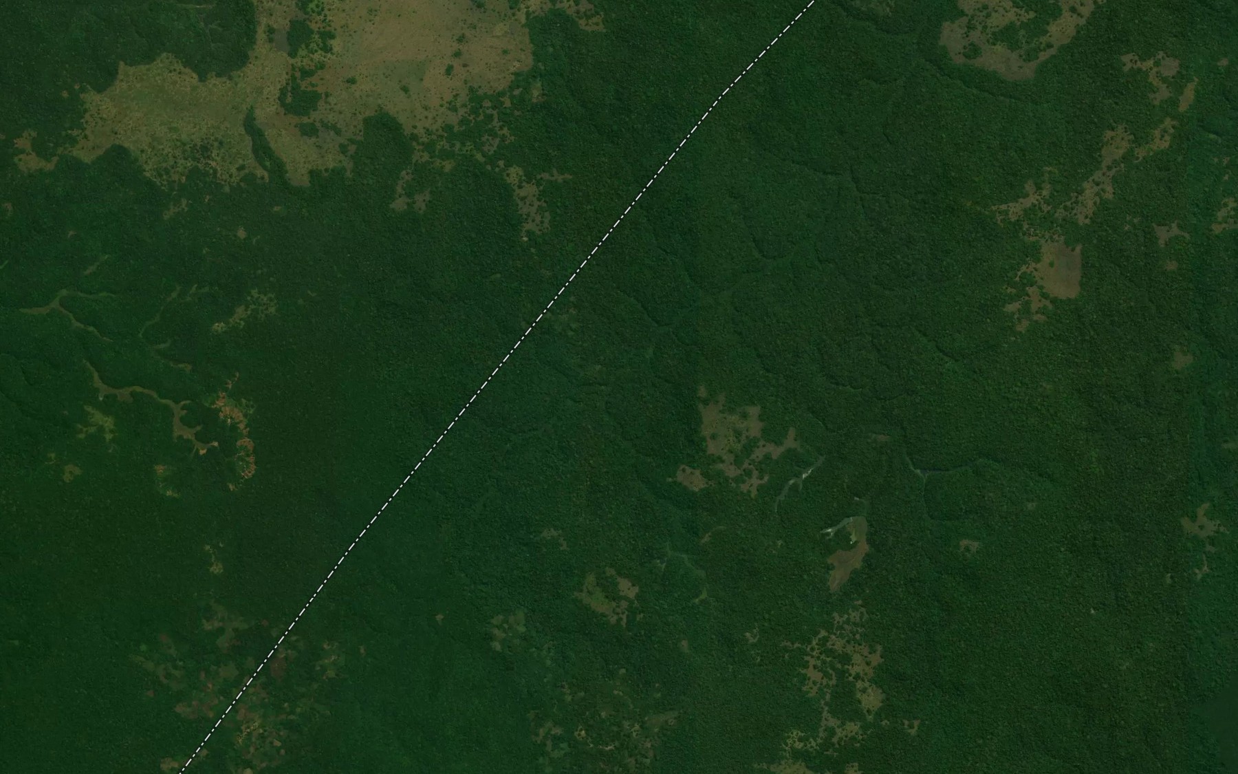 Satellite map of the Tshibola