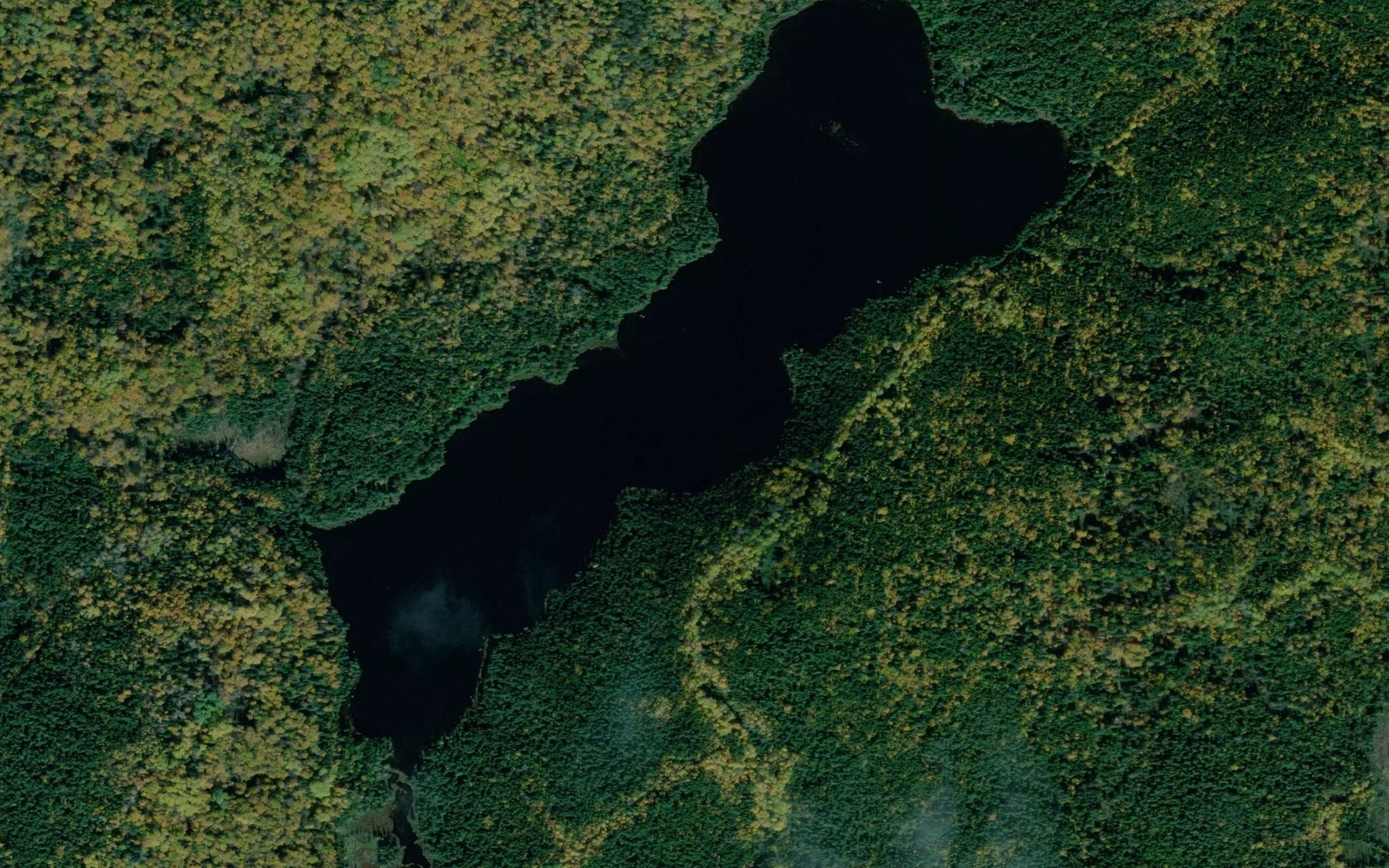 Satellite map of the Lac du Catamaran