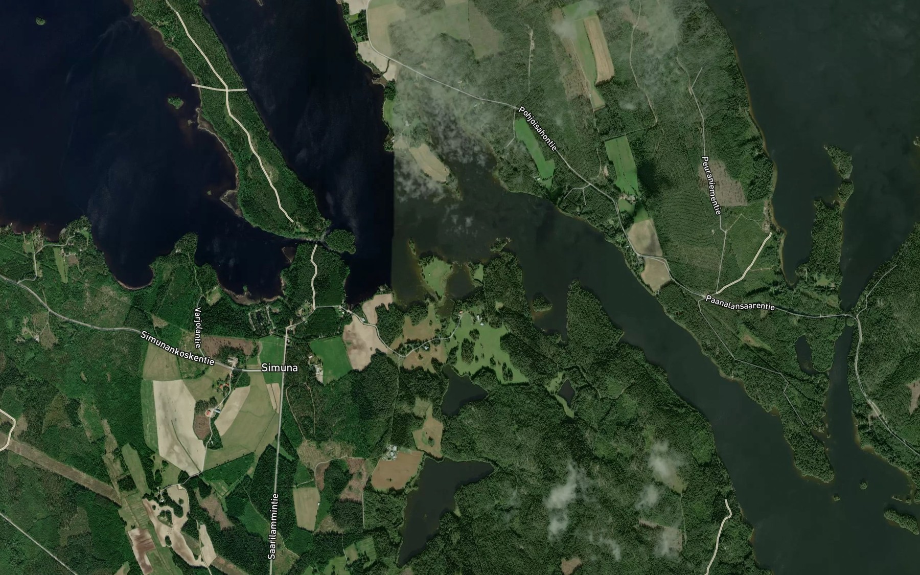 Satellite map of the Ponkkolanlahti