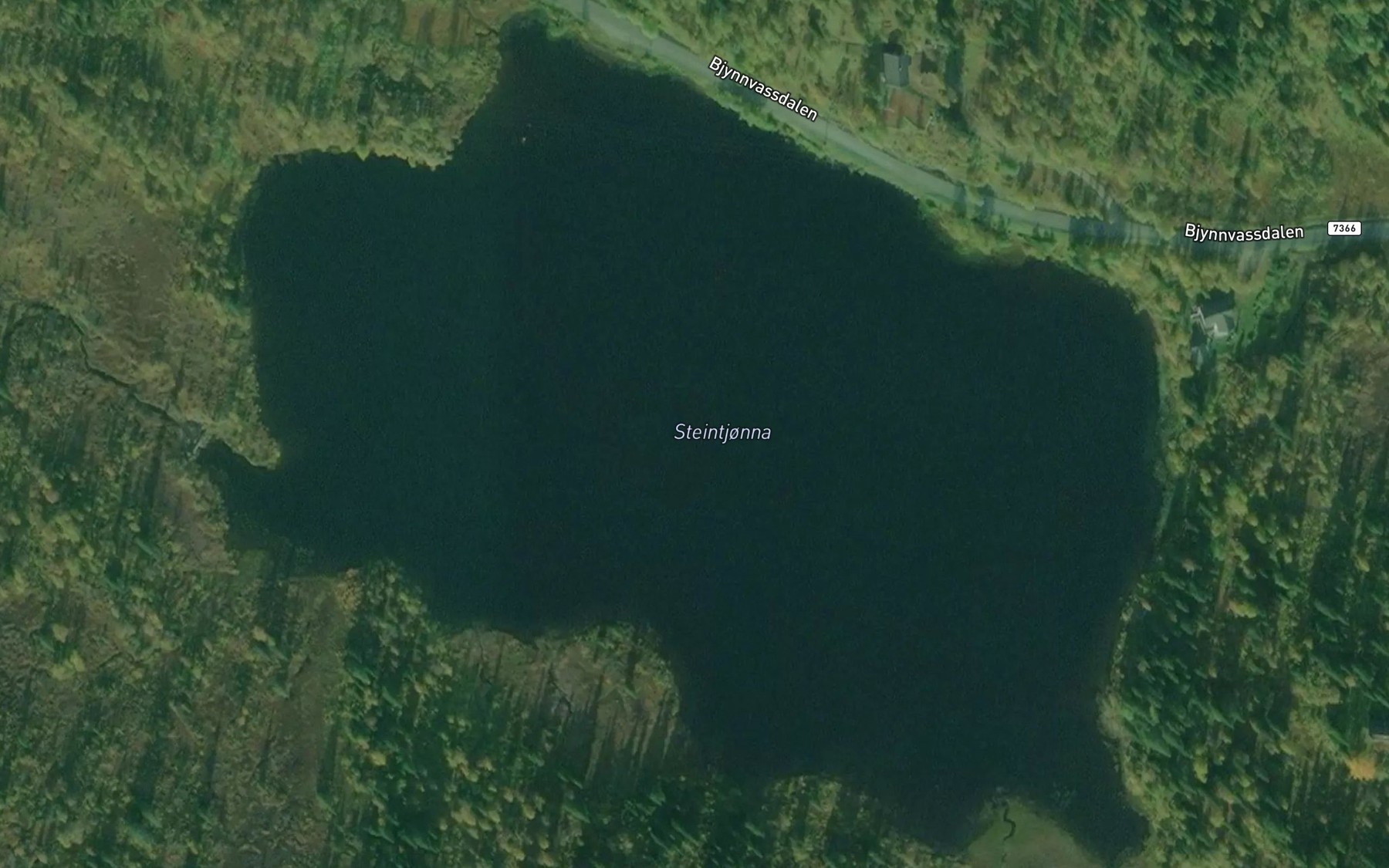 Satellite map of the Steintjorna