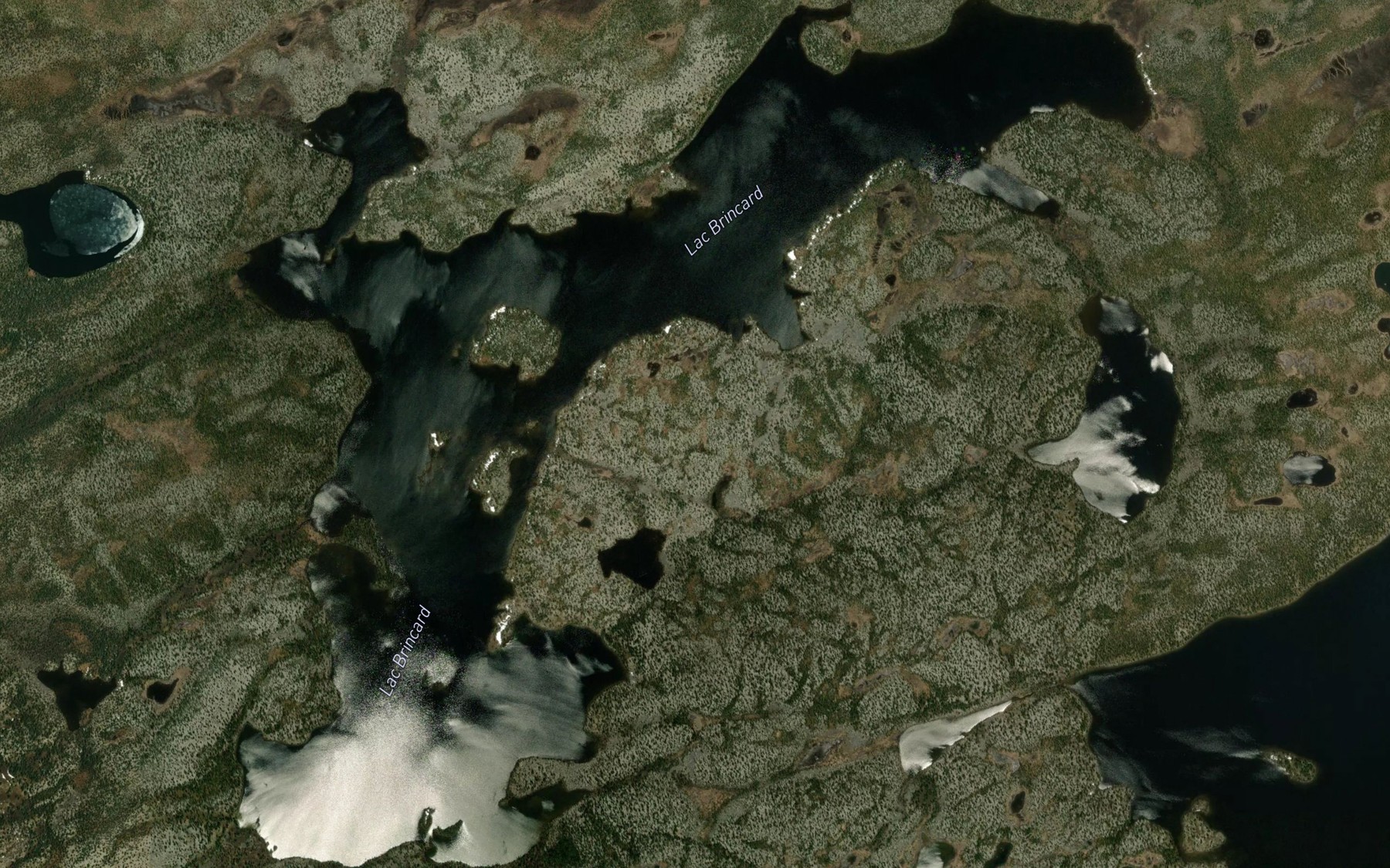 Satellite map of the Lac Brincard