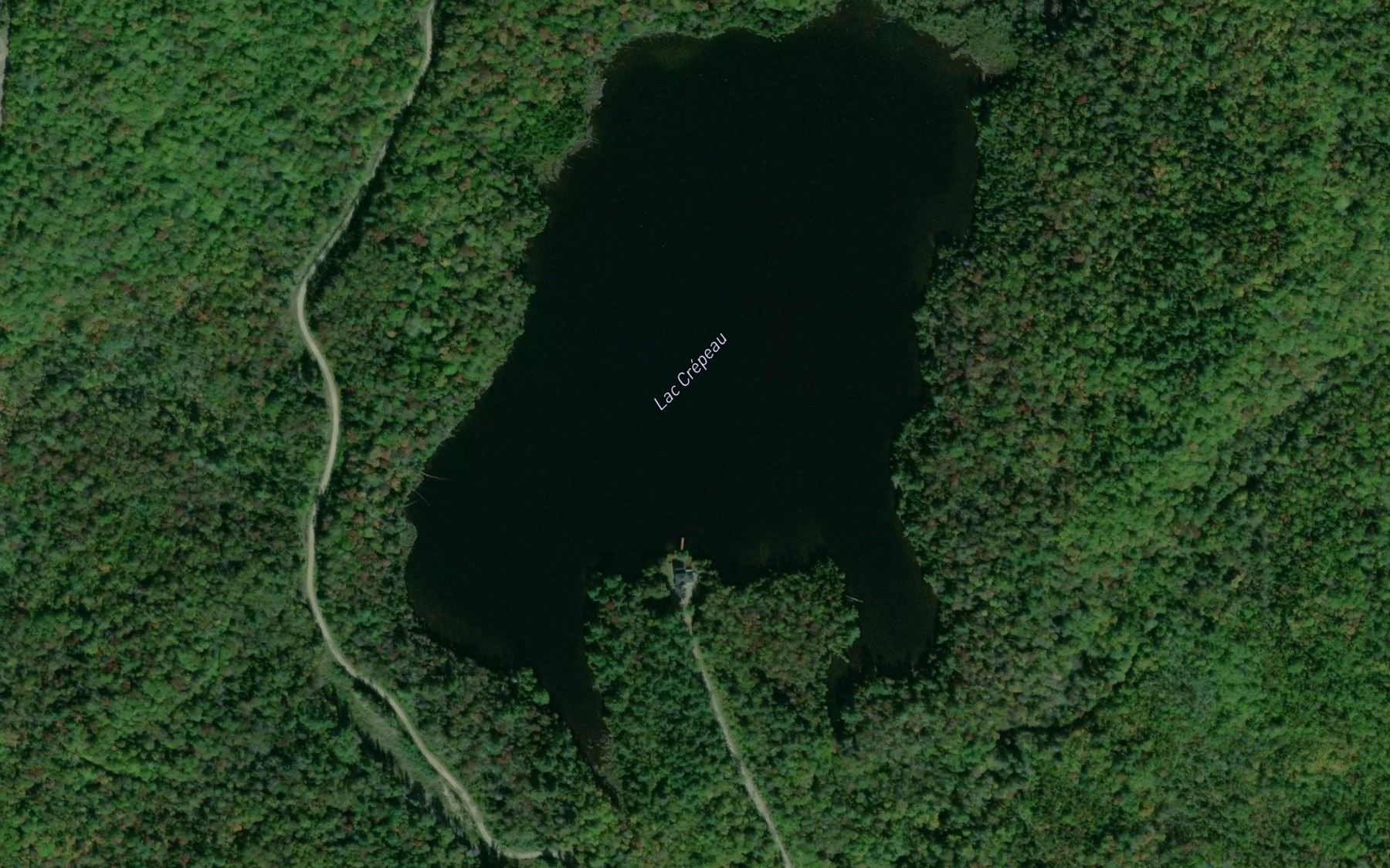 Satellite map of the Lac Crepeau