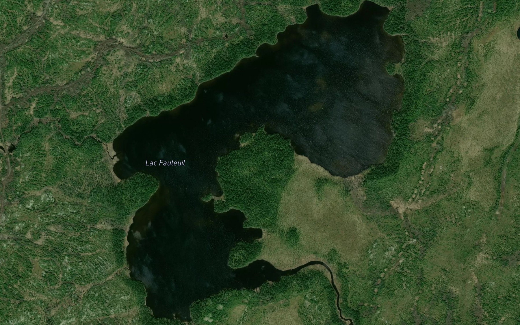 Satellite map of the Lac Fauteuil