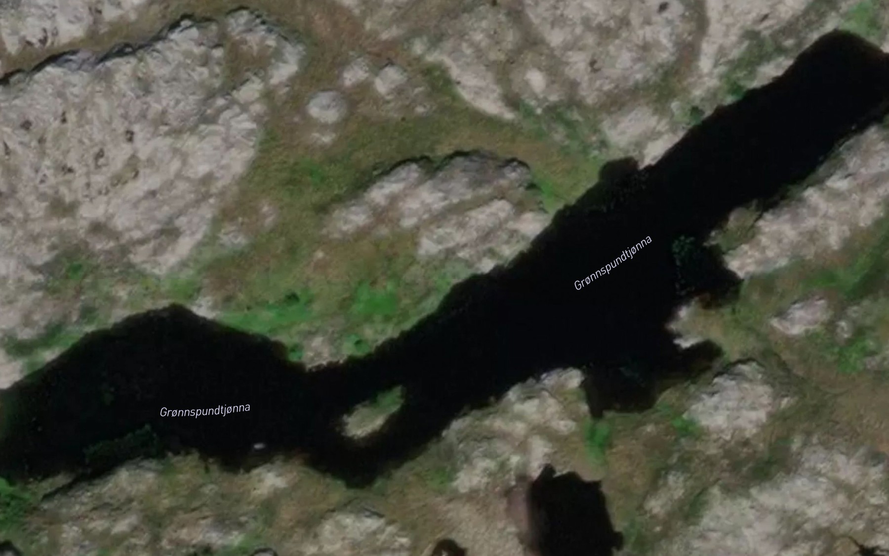 Satellite map of the Gronnspundtjonna