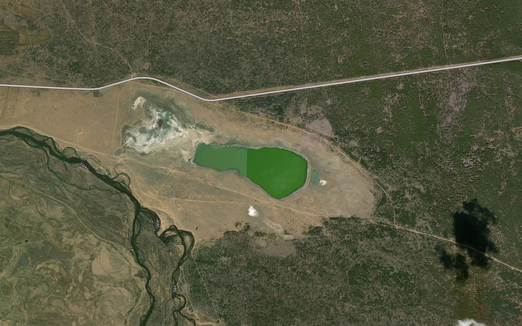 Satellite map of the Ozero Gudzhirnoye