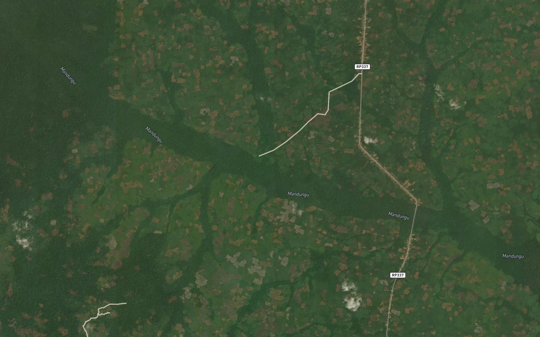 Satellite map of the Mangosa