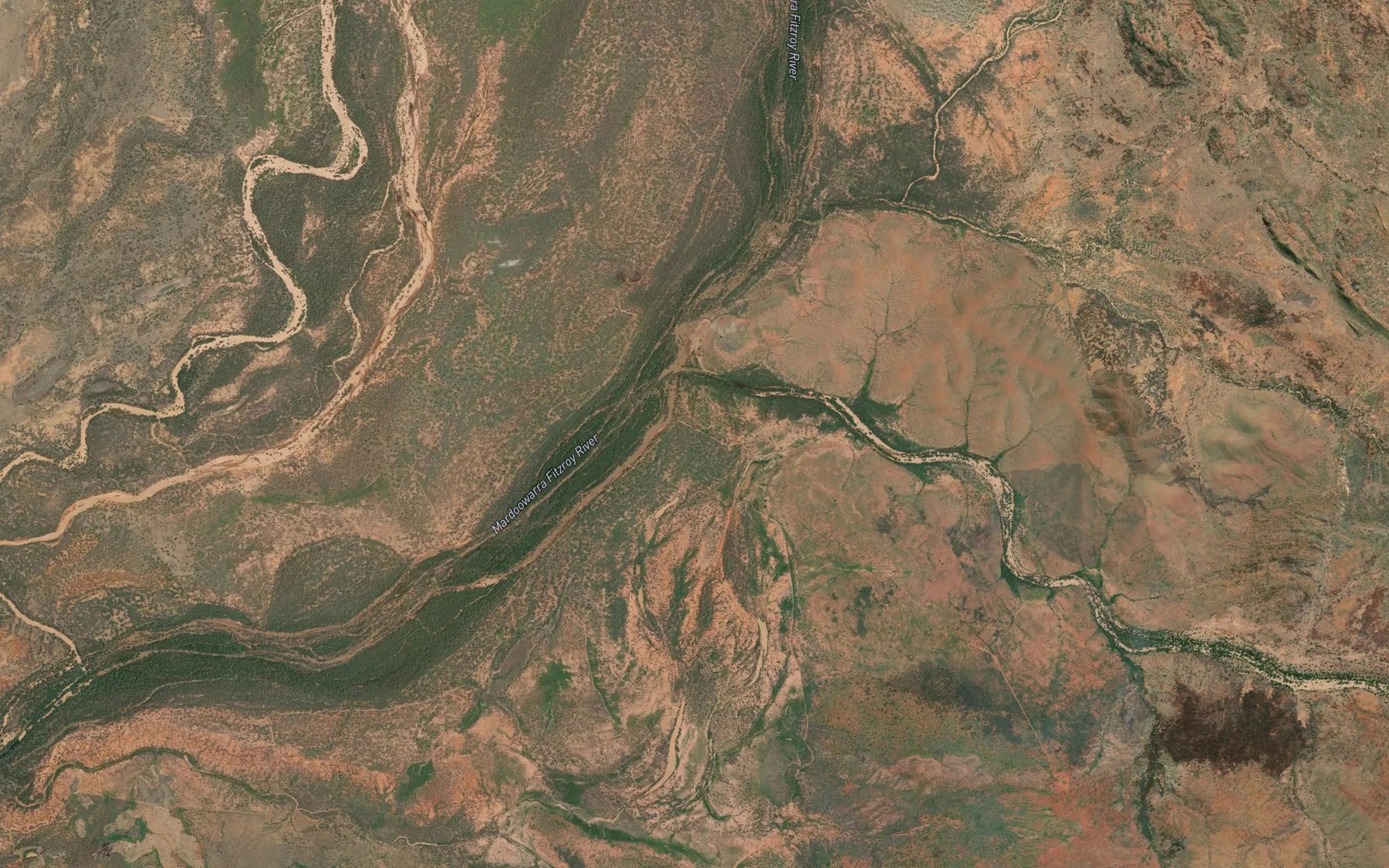 Satellite map of the Stony Creek