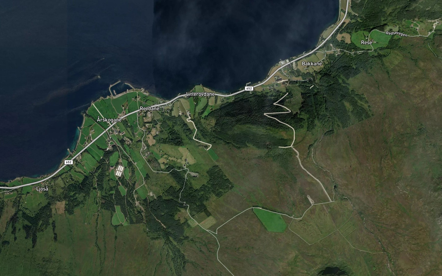 Satellite map of the Litlerovd-elva