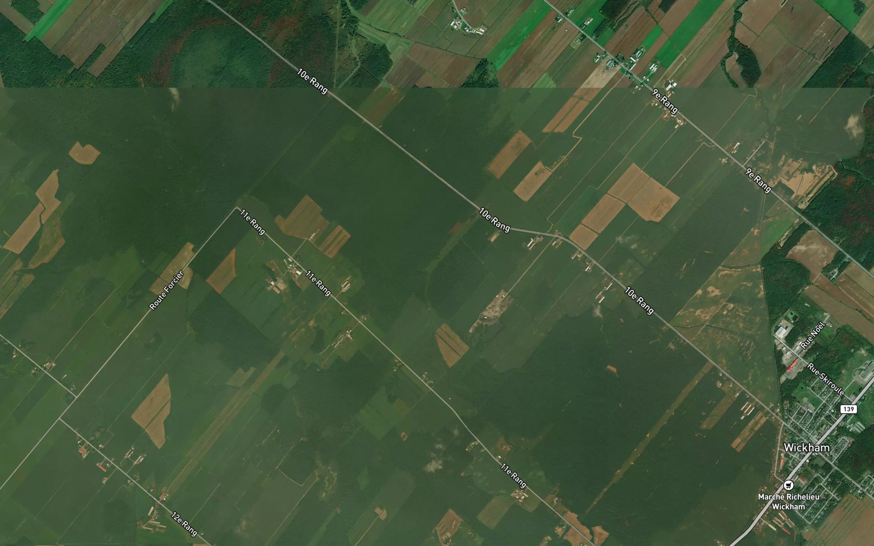 Satellite map of the Ruisseau Jos-Deblois