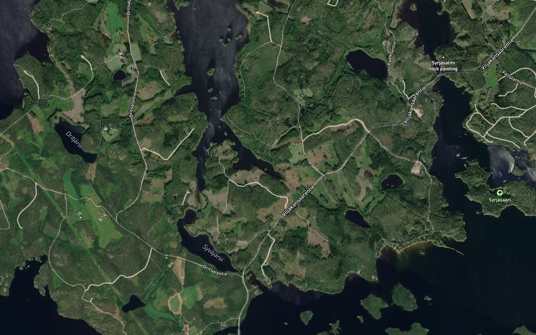 Satellite map of the Pitkanpohjanlahti