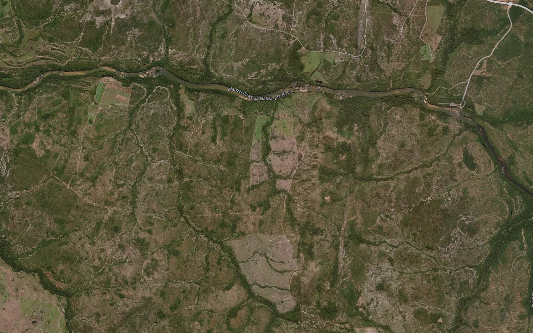 Satellite map of the Ribeirao Moleque