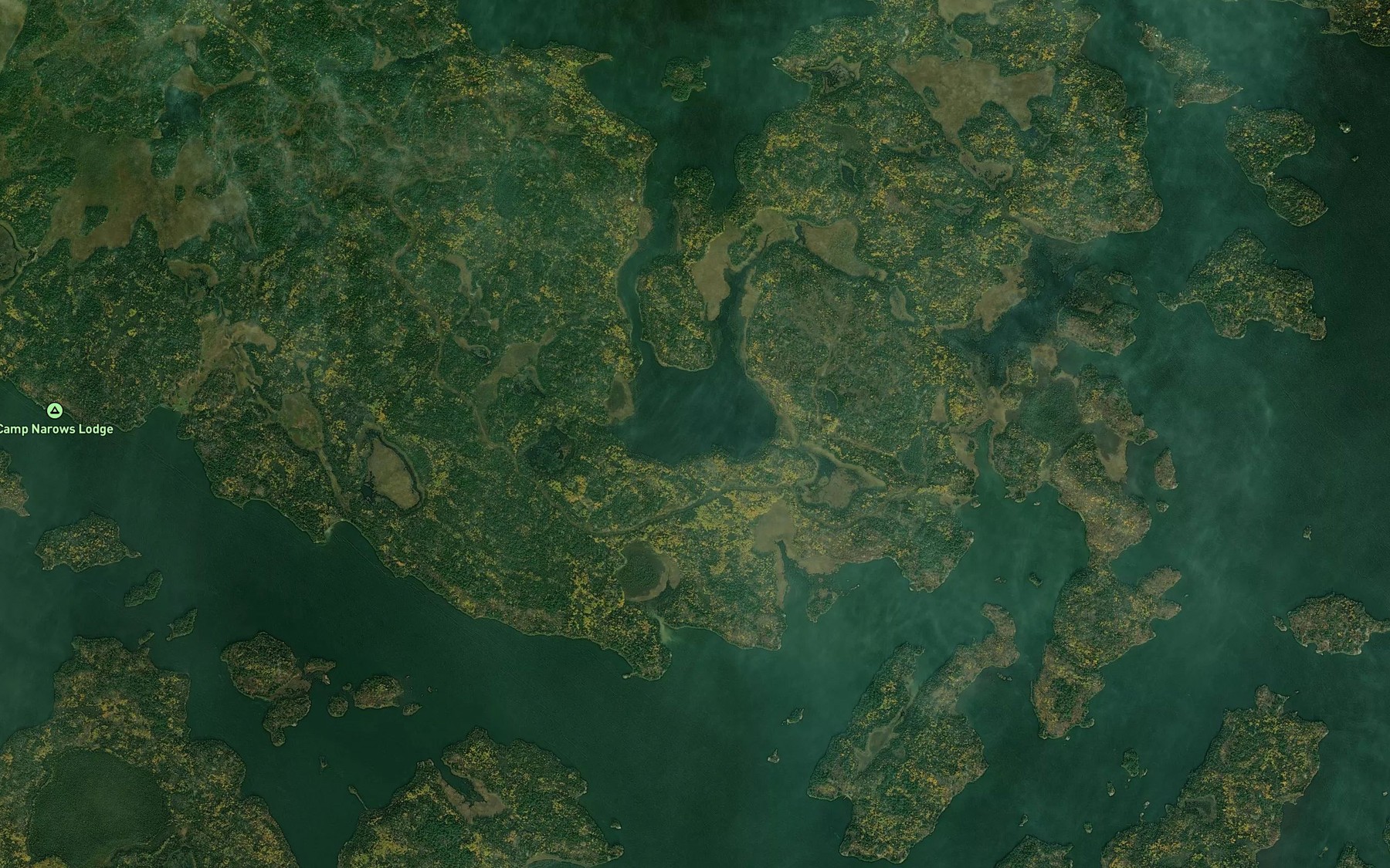 Satellite map of the Horseshoe Bay