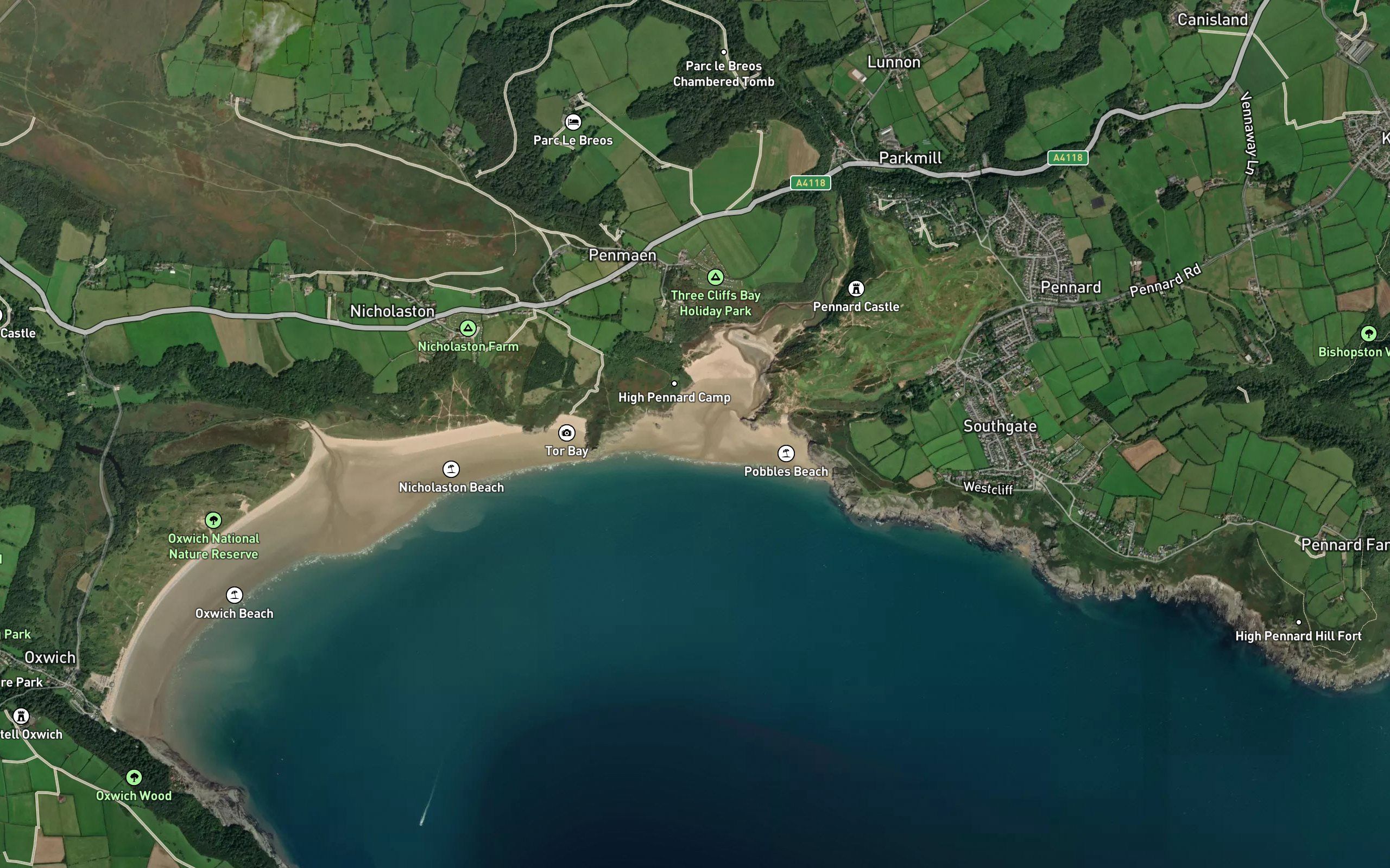 Threecliff Bay
