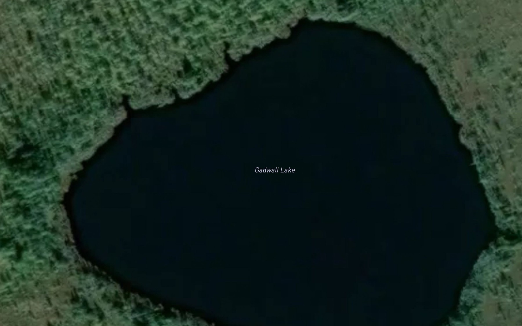 Satellite map of the Gadwall Lake