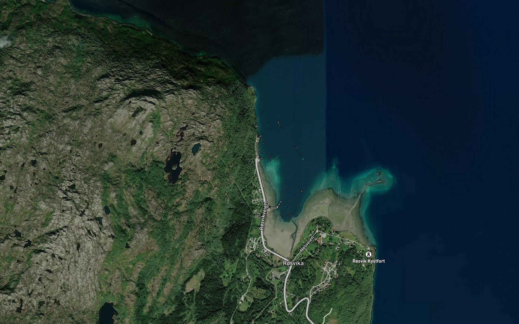 Satellite map of the Knektvika