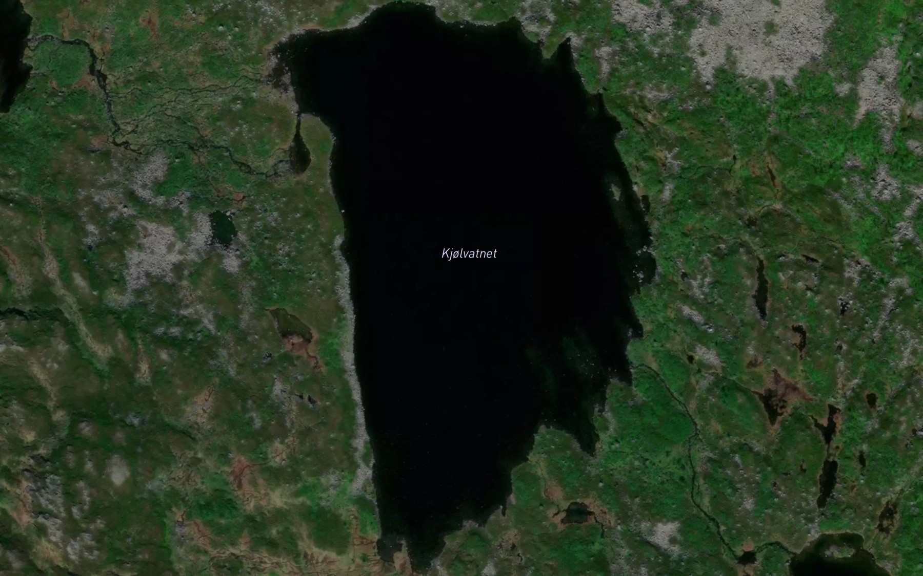 Satellite map of the Kjolvatnet