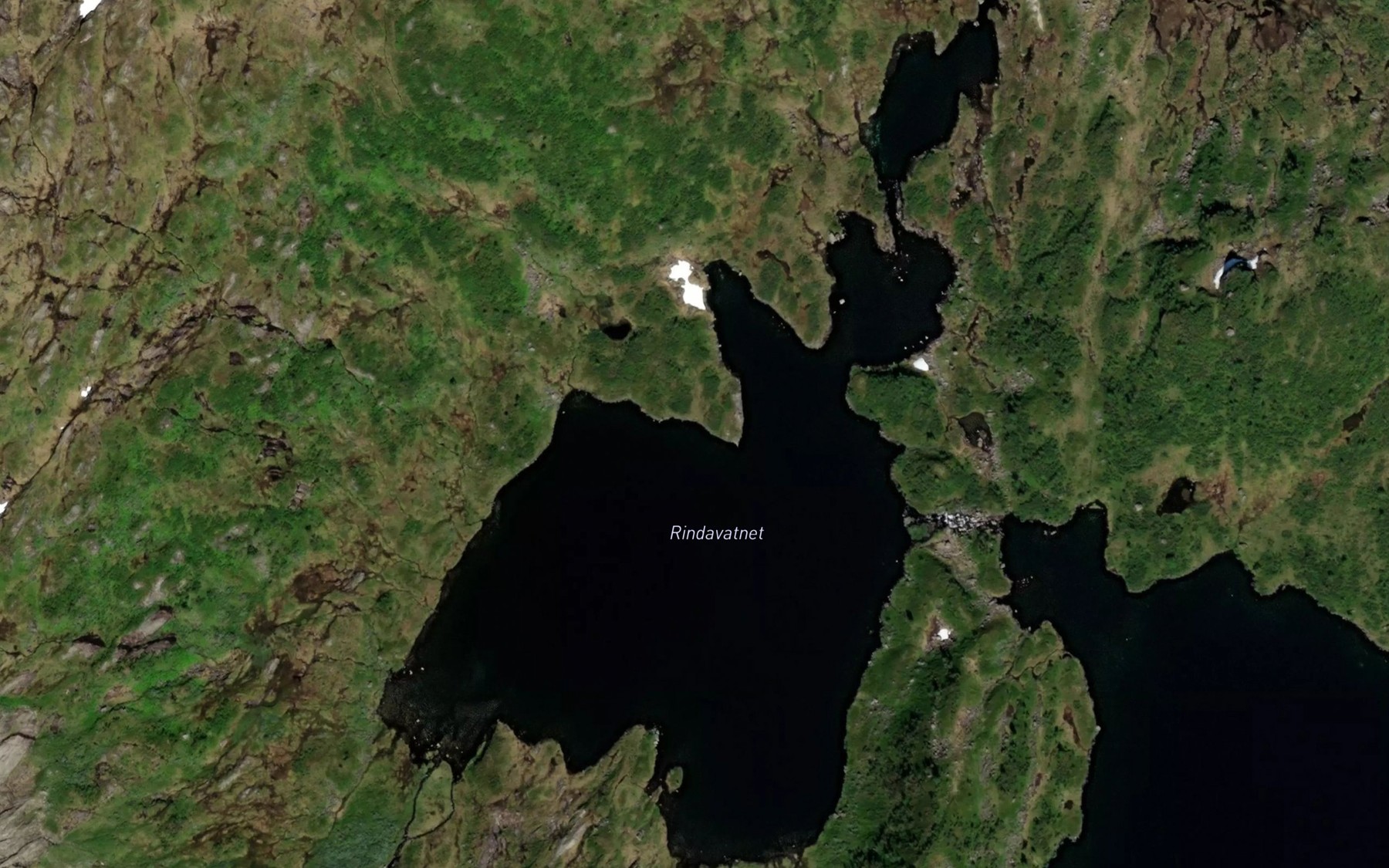 Satellite map of the Rindavatnet