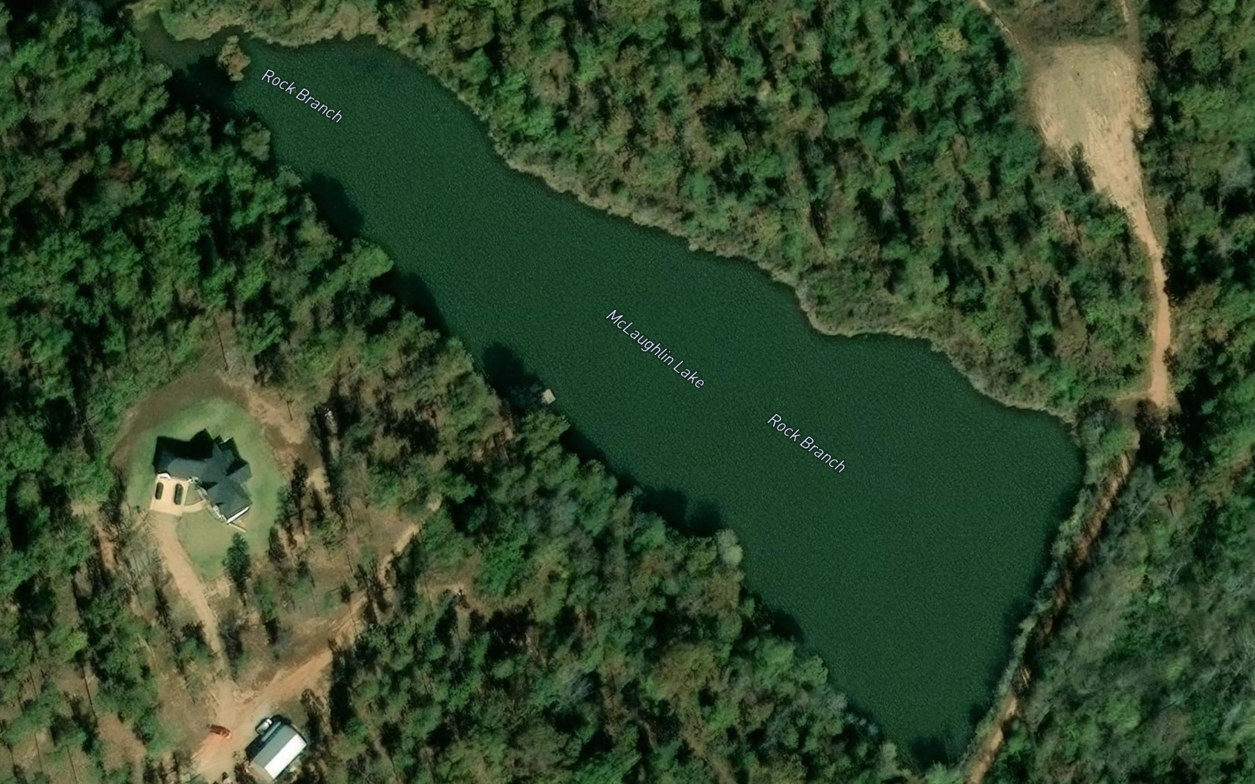 Satellite map of the McLaughlin Lake