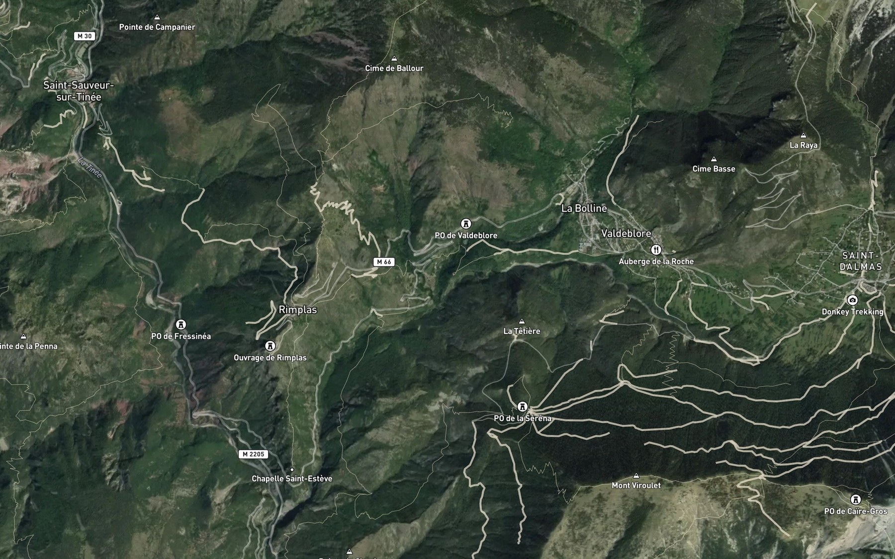 Satellite map of the Boulinette