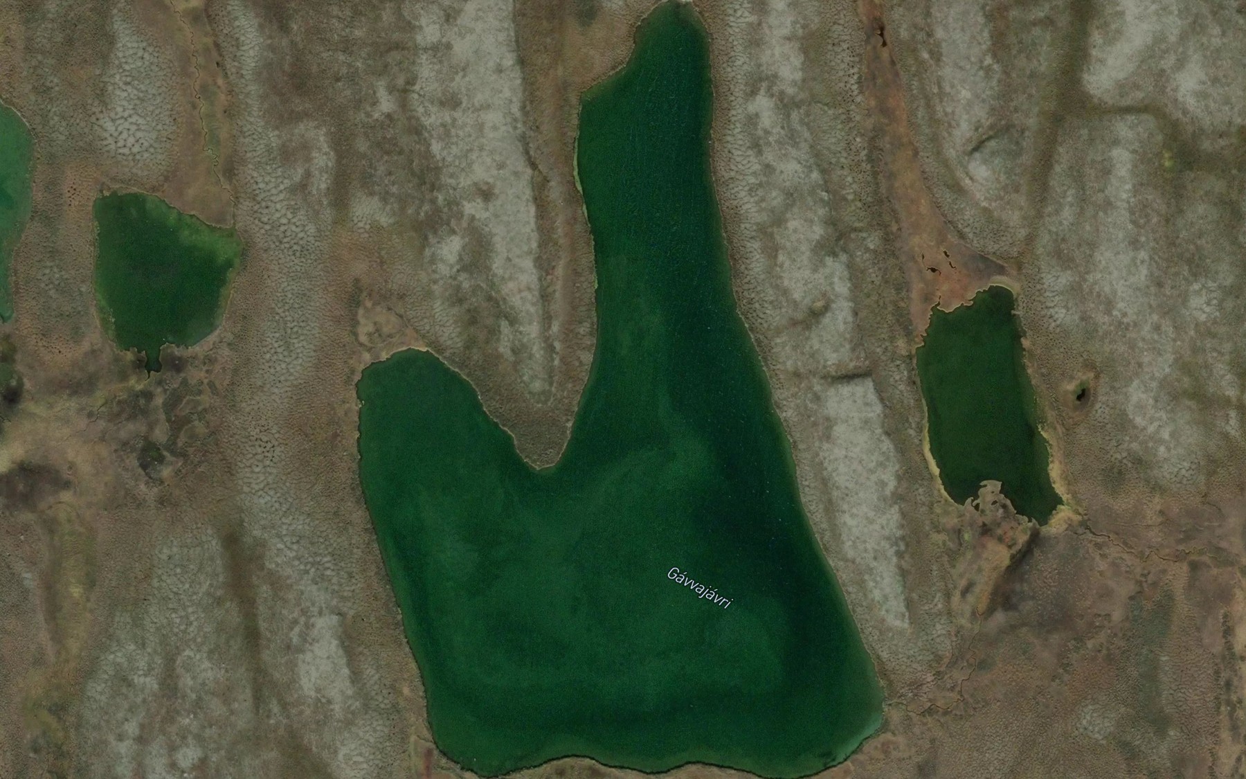 Satellite map of the Gavvajavri