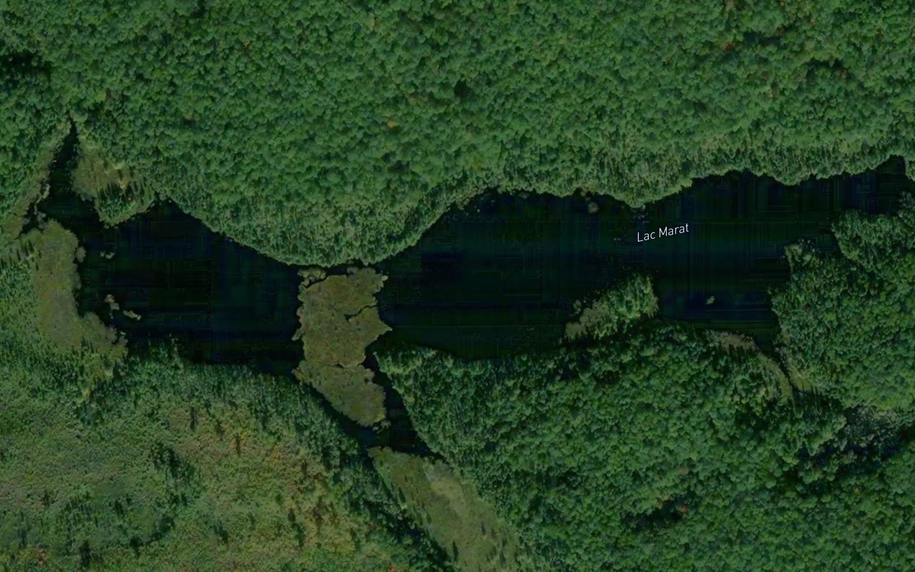 Satellite map of the Lac Marat