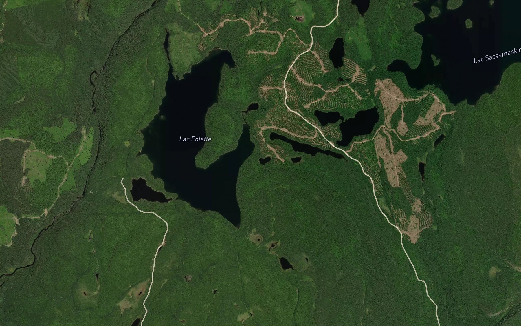 Satellite map of the Lac du Campagnol a Dos Roux