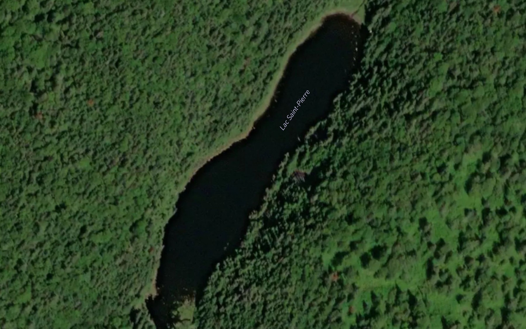 Satellite map of the Lac Saint-Pierre