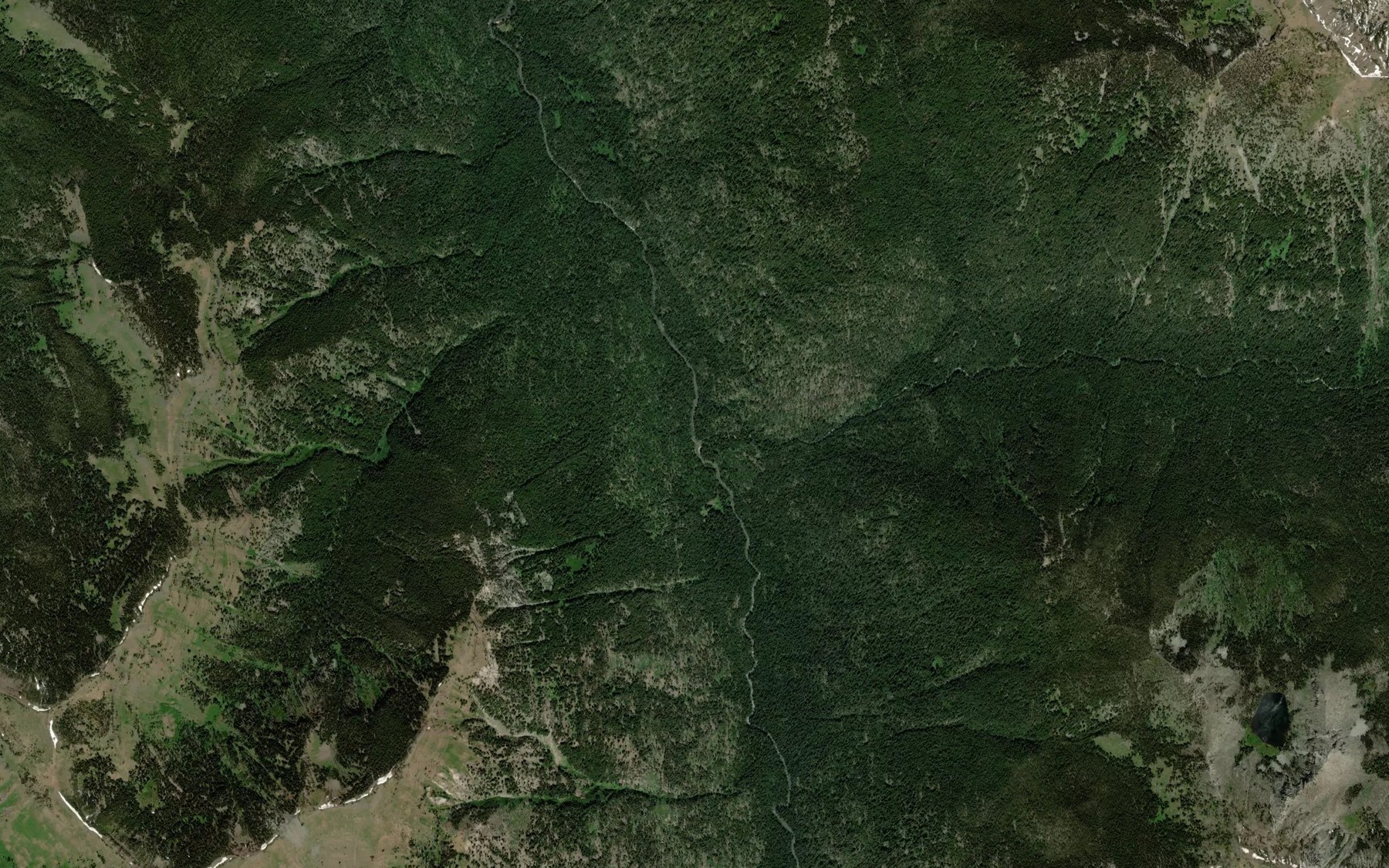 Satellite map of the North Minam River
